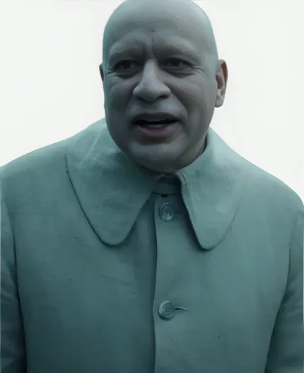 Uncle Fester Wednesday S02 Light Single-Breasted Coat