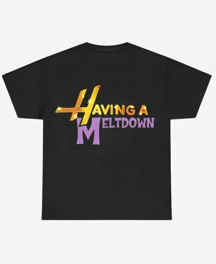 Unisex Having A Meltdown Hannah Montana Black And White Shirt For Sale