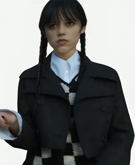 Wednesday Jenna Ortega Cropped Jacket