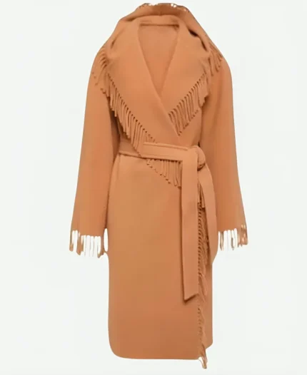Wednesday S02 Isadora Capri Fringe Coat