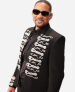 Will Smith 67th Annual Grammy Awards 2025 Black Military Jacket For Sale