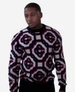 Zac Tv Series Zatima Season 01 Devale Ellis White and Red Sweater