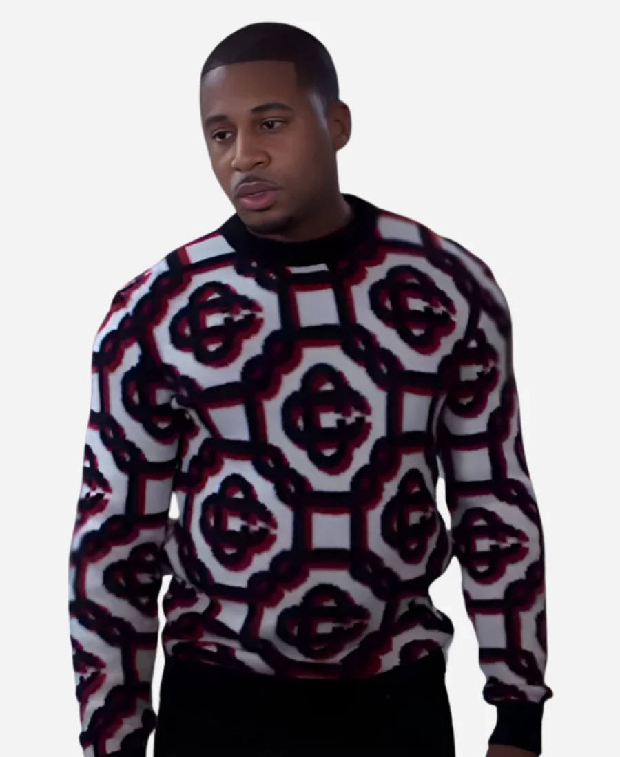 Zac Tv Series Zatima Season 01 Devale Ellis White and Red Sweater Zac Tv Series Zatima Season 01 Devale Ellis White and Red Sweater