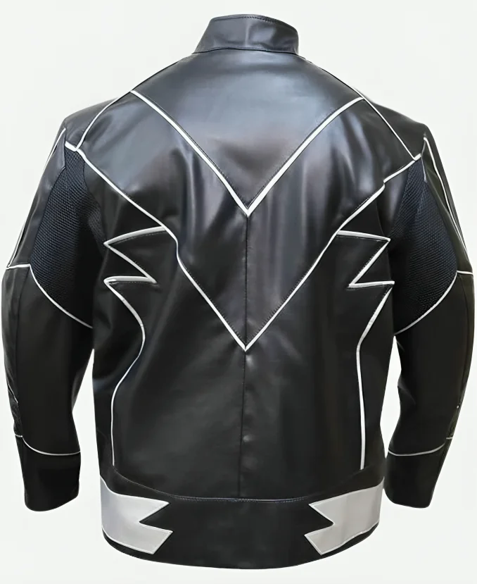 Zoom Logo Hunter Zolomon Black Leather Jacket Zoom Logo Hunter Zolomon Black Leather Jacket