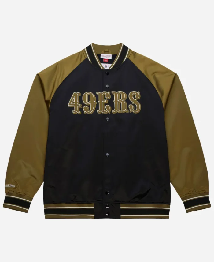 49ers Mitchell & Ness Double Clutch Raglan Jacket