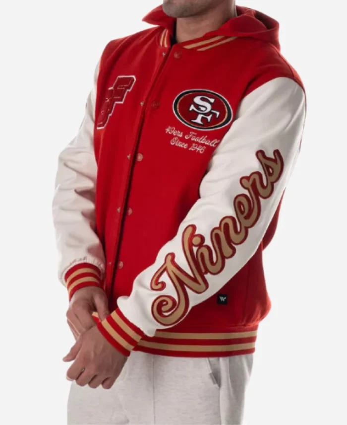 49ers The Wild Collective Hooded Varsity Jacket