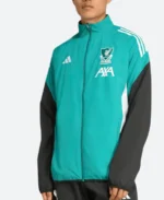 AXA X Liverpool F.C 2526 Pre Match European Green Jacket For Sale