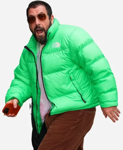 Adam Sandler Happy Gilmore 2 Green Puffer Jacket