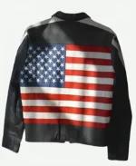 American Flag Selena Gomez Leather Jacket