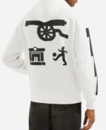 Arsenal N7 White Pre-Historic Pullover Hoodie