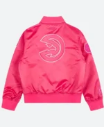 Atlanta Hawks Varsity Triple Pink Jacket