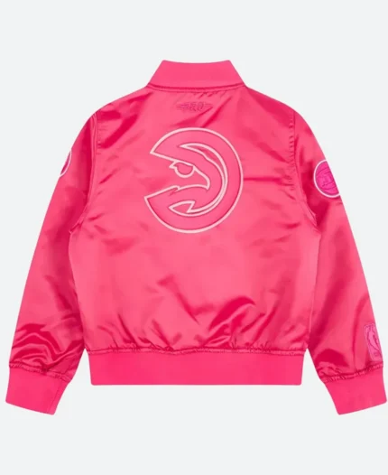 Atlanta Hawks Varsity Triple Pink Jacket