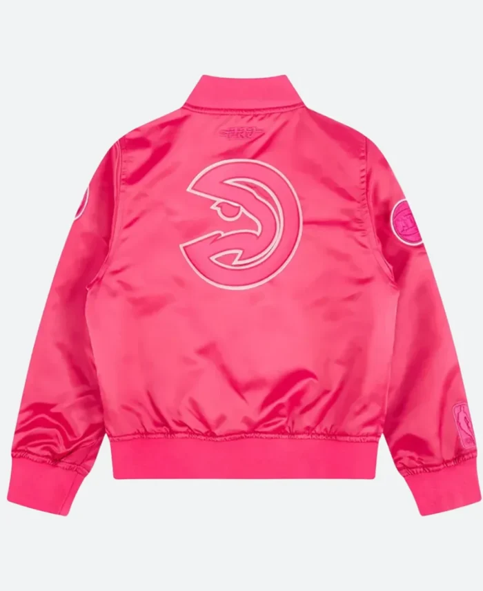 Atlanta Hawks Varsity Triple Pink Jacket