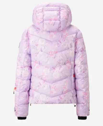 BOGNER Fire+Ice x LoveShackFancy Saelly Ski Purple Puffer Jacket For Sale