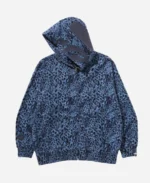 Bape Wild Leopard Pattern Shark Relaxed Fit Full ZiP Hoodie For Sale