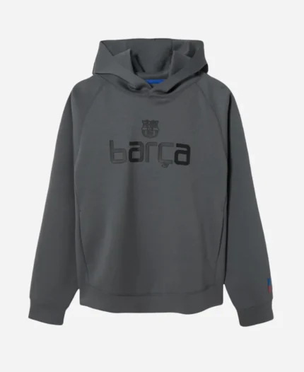 Barça Wordmark Grey Hoodie