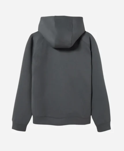 Barça Wordmark Logo Pullover Grey Hoodie For Sale