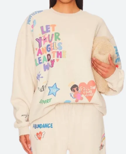 Beyond the Gates Chelsea Hamilton Let Your Angels Lead The Way White Sweatshirt