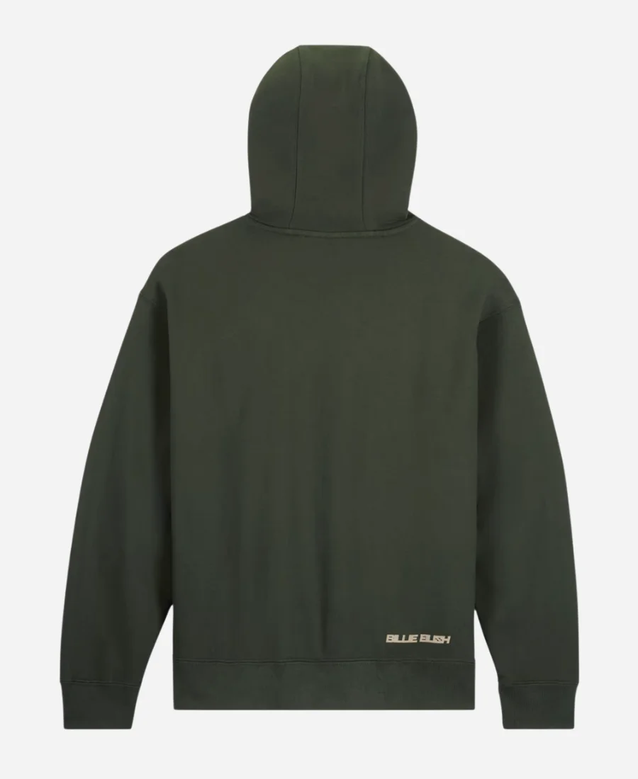 Billie Eilish X Nike Green Pullover Hoodie For Unisex Billie Eilish X Nike Green Pullover Hoodie For Unisex