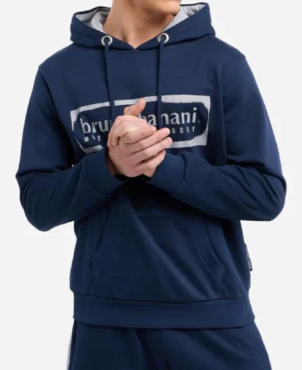 Blue Bruno Banani Pullover Hoodie For Sale