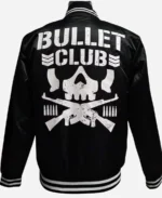 Bullet Club Black Satin Bomber Jacket For Sale