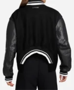 Caitlin Clark SNL Black Varsity Jacket