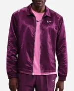 Carlos Alcaraz US Open National Tennis Centre 2025 Purple Velvet Nike Jacket