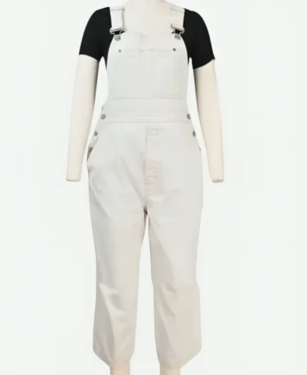 Carrie Bradshaw And Just Like That White Denim Overalls
