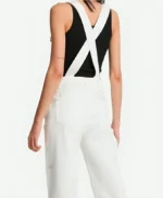 Carrie Bradshaw And Just Like That White Denim Overalls For Sale