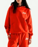 Chain Stitch Busy Logo Pullover Hoodie For Unisex