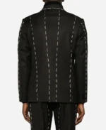 Chiefs vs Chargers Travis Kelce Black Suit