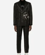 Chiefs vs Chargers Travis Kelce Black Suit For Sale