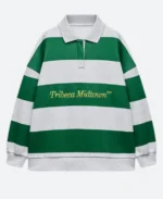 Chloe Meadows The Only Way Is Essex Tribeca Midtown Green & White Striped Sweatshirt