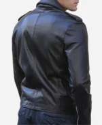 Coach Fashion Show Jayson Tatum Black Leather Jacket