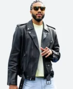 Coach Fashion Show Jayson Tatum Leather Jacket