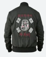 Cobra Kai S06 John Kreese Black Bomber Jacket