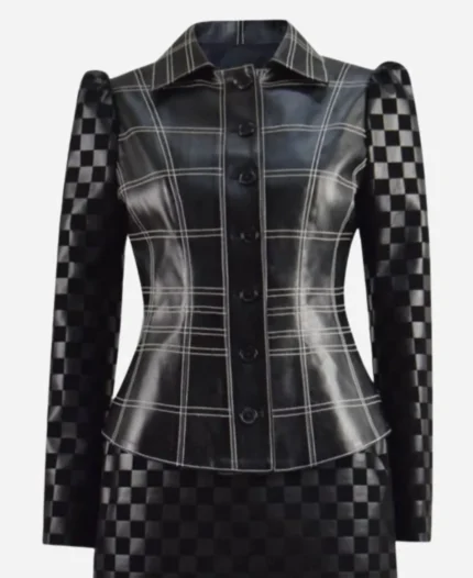 Cruella De Vil Movie Cruella Emma Stone Black Leather Jacket