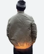 Dante Hall Kansas City Chiefs Military Green Bomber Jacket For Sale