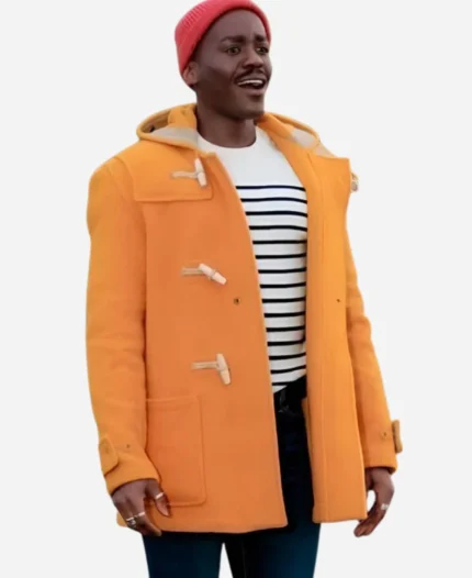 Doctor Who Ncuti Gatwa Yellow Duffle Coat