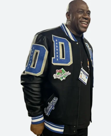 Earvin Magic Johnson Dodgers Varsity Jacket
