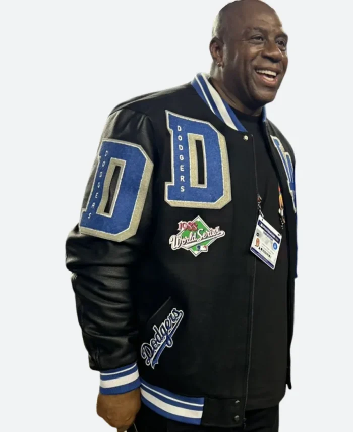 Earvin Magic Johnson Dodgers Varsity Jacket