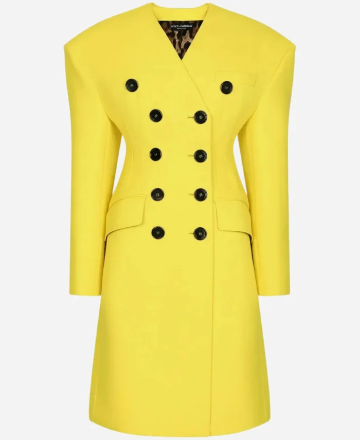 Emily In Paris S03 Kate Walsh Yellow Coat