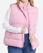 Emily The Inheritance Pink Puffer Vest For Sale
