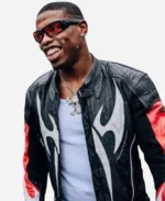 Formula 1 Belgian Patrick Habirora Grand Prix F175 Black Motorcycle Leather Jacket