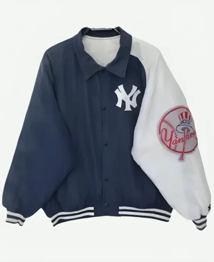Hailey Bieber New York Yankees Starter Bomber Jacket