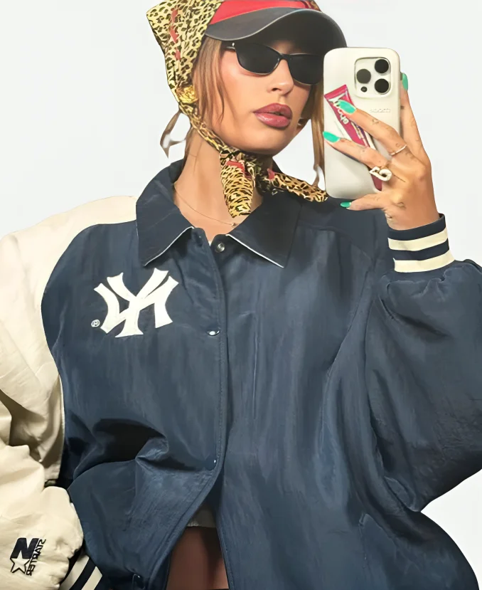 Hailey Bieber Yankees Jacket Hailey Bieber Yankees Jacket
