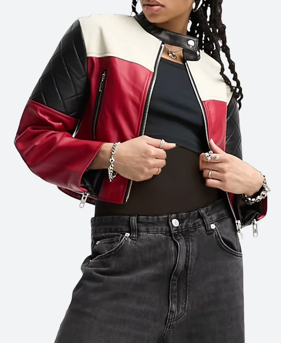 Irina Artenii Subteran 2025 Crisi Tanase Tili Tanase Black & Red Leather Jacket Irina Artenii Subteran 2025 Crisi Tanase Tili Tanase Black & Red Leather Jacket