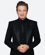 Jeremy Renner Wake Up Dead Man Movie Premiere Black Blazer