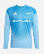 Justin Bieber Adidas Football x Skylrk Long Sleeves Blue Jersey For Sale
