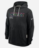 Kansas City Chiefs NFL Crucial Catch Nike Black 2025 Sideline Standard Issue Dri-FIT Hoodie